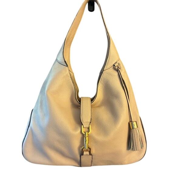 G.I.L.I. Classic Pebble Leather Hobo Verona TUSCAN ROSE Hobo Bag - Picture 2 of 12